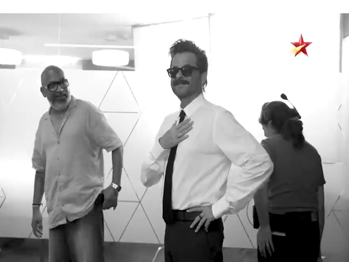 Anil Kapoor's amazing energy was on display on the set of 'India's Top 1%